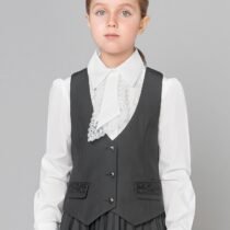 Жилет классический с кружевом