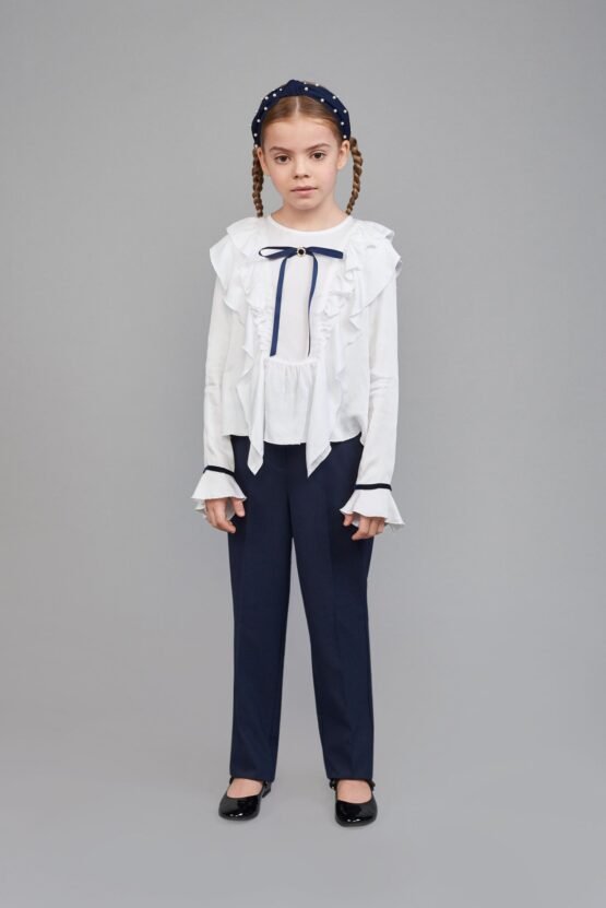 Блуза нарядная с воланами