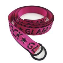 Ремень с пряжкой, фуксия