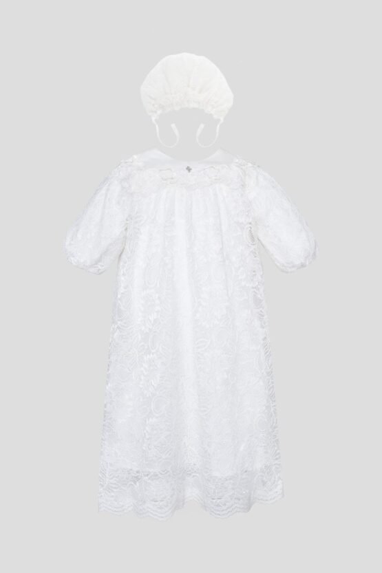 Платье нарядное в комплекте с чепчиком