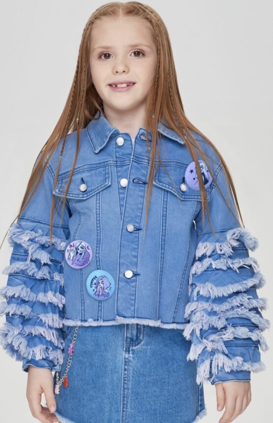 Жакет джинсовый с декорами