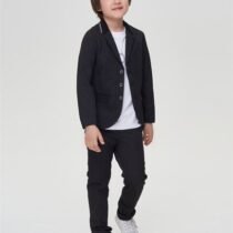 Գծերով տաբատ սև