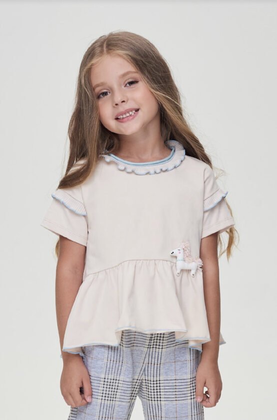 Джемпер трикотажный с декором