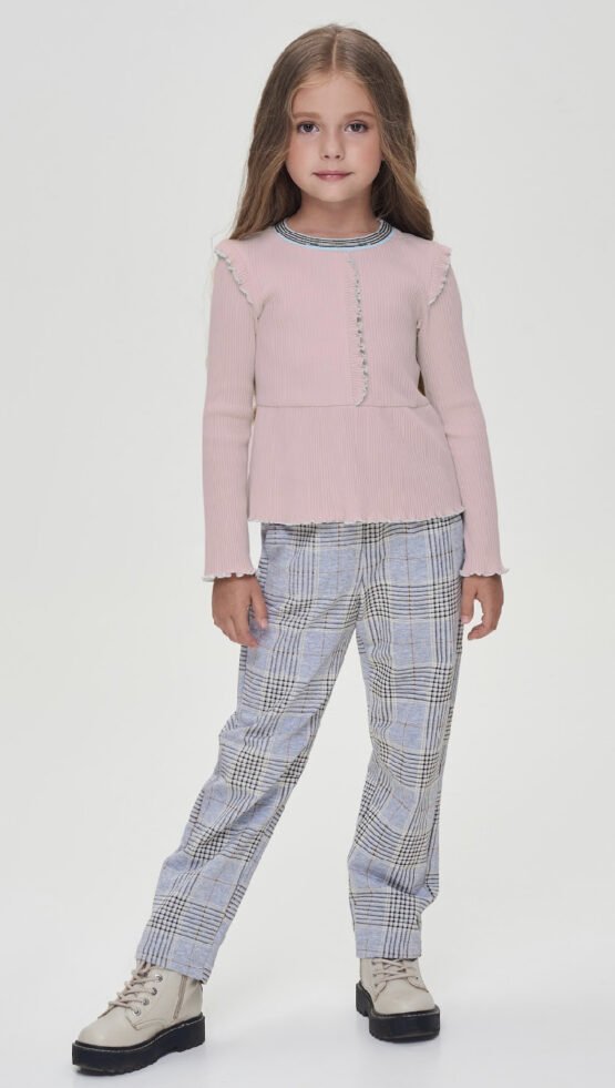 Джемпер трикотажный с баской