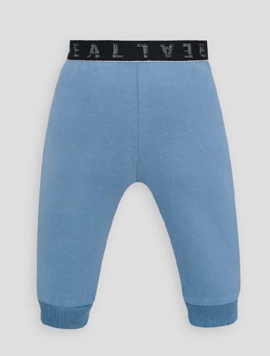 Брюки из футера с аппликацией