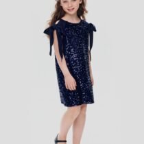 Платье трапеция нарядное из пайеток