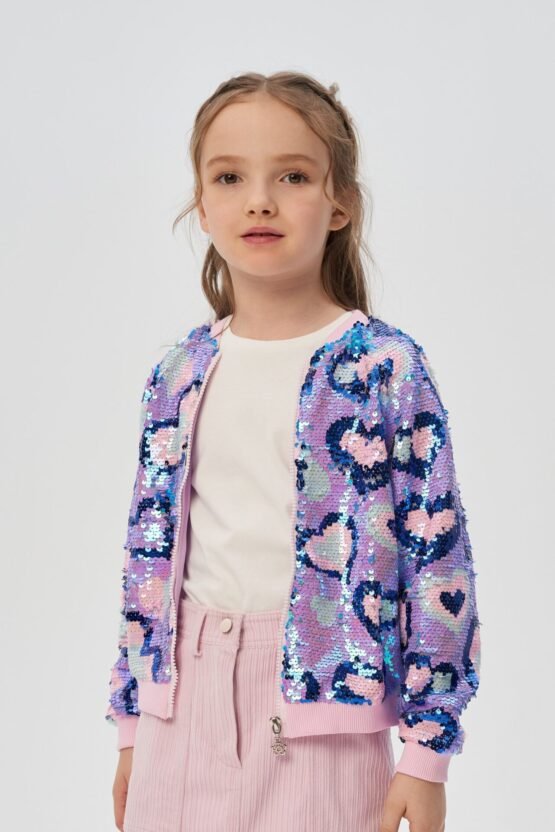 Куртка-бомбер из реверсных пайеток