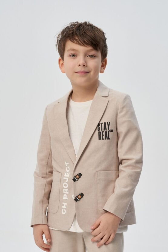 Пиджак нарядный с декорами