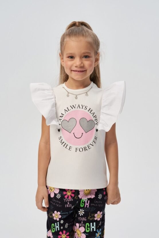 Джемпер с рукавами крылышки