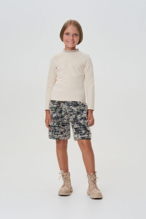 Шорты из фактурного твида
