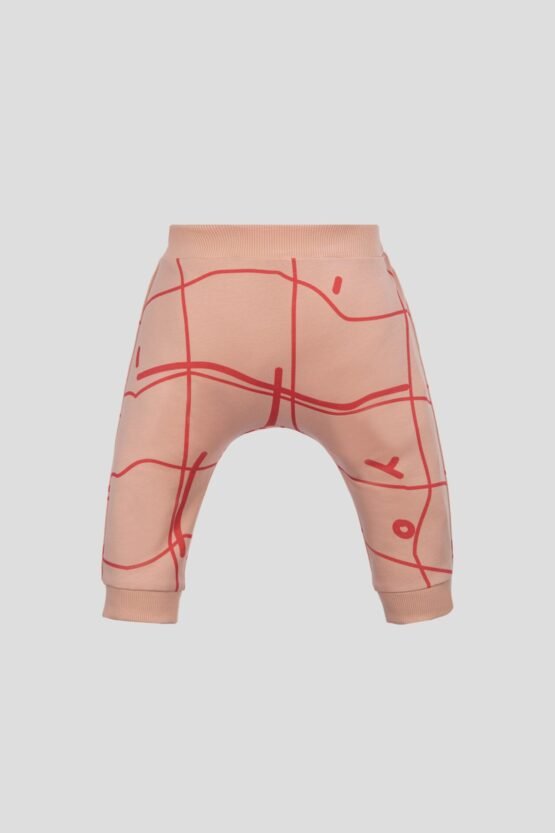 Брюки из трикотажа, розовый