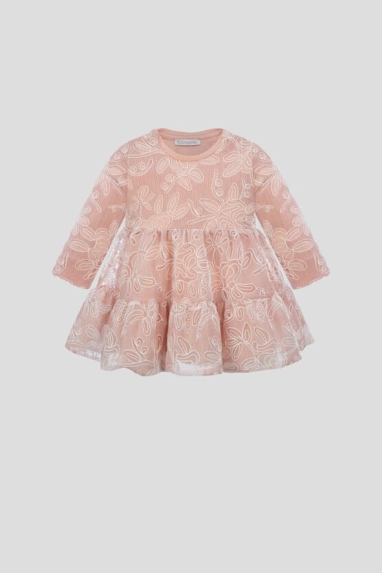 Платье нарядное с обьемной вышивкой