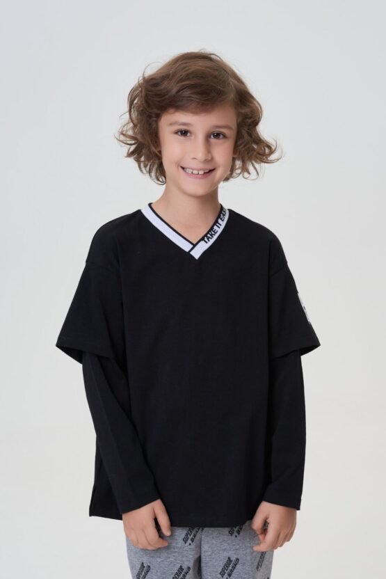 Лонгслив с принтом