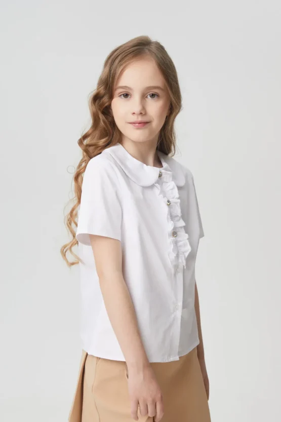 Блуза с оборкой